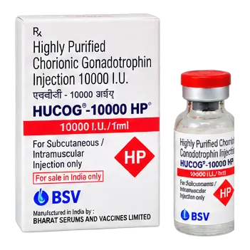 Hucog-10000 HP — Highly Purified Chorionic Gonadotropin Injection 10000 I.U. / 1 ml pharmaceutical pack