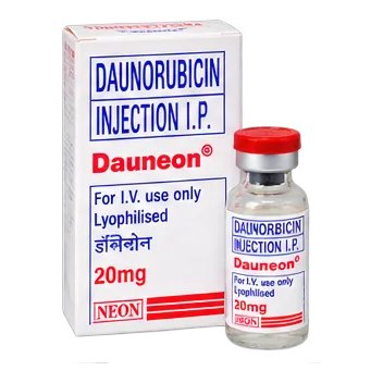 Dauneon — Daunorubicin Injection I.P. 20 mg, lyophilised pharmaceutical pack
