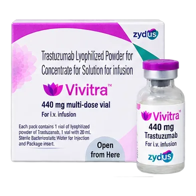 Vivitra 440 — Trastuzumab Lyophilized Powder for Concentrate for Solution for Infusion 440 mg multi-dose vial pharmaceutical pack