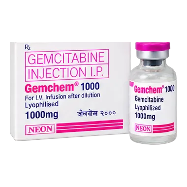Gemchem 1000 — Gemcitabine Injection I.P. 1000 mg, lyophilised pharmaceutical pack