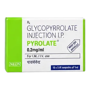Pyrolate — Glycopyrrolate Injection I.P. 0.2 mg / ml, 10 x 5 BF ampoules of 1 ml pharmaceutical pack