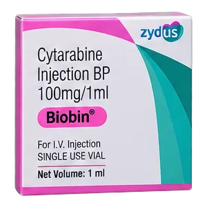 Biobin — Cytarabine Injection BP 100 mg / 1 ml, single use vial pharmaceutical pack